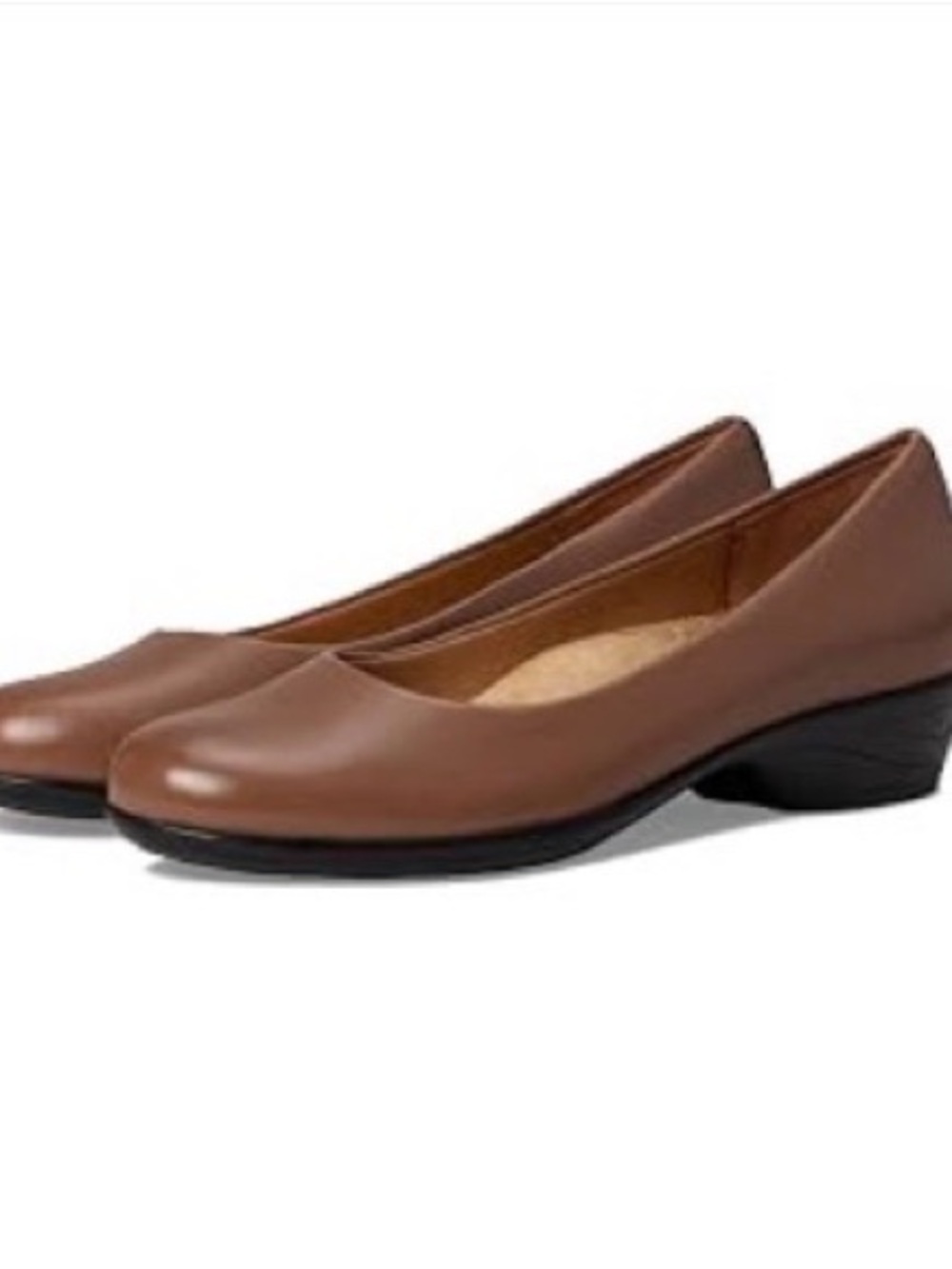 Trotters Narrow Women's Brown Comfort Low Heel Pumps